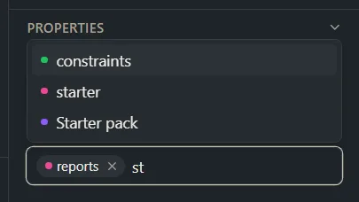 The Tags box with a tag chip and a suggested tag appearing below as you type.